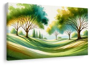 Quadro su tela – Paesaggio con alberi