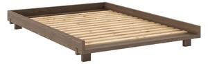 Letto matrimoniale marrone in pino massiccio con rete inclusa 140x200 cm Social – Karup Design