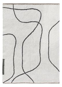 Tappeto avorio in cotone lavabile 100x140 cm Shadow – Mette Ditmer Denmark