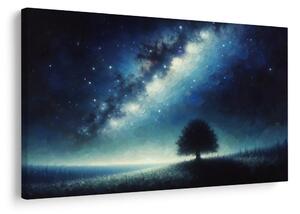 Quadro su tela – Albero della vita sotto le stelle