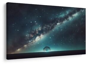 Quadro su tela – Albero della vita sotto le stelle