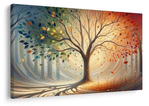 Quadro su tela – Albero della vita in sinfonia di colori