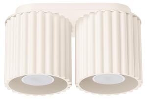 Lampada da soffitto AURA 2 beige GU10 2xGU10 10W alluminio 12x10x21cm Sollux Lighting