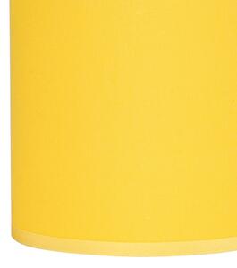 Brilagi - Lampada da parete LED flessibile NUBILA 1xE27/25W/230V+LED/3W cromo/giallo