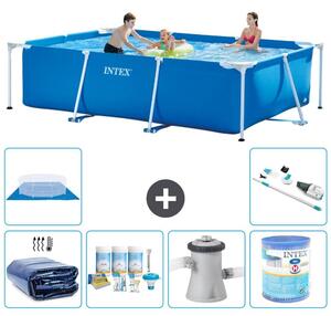 Piscina fuori terra rettangolare - 300x200x75 cm - 7 pezzi - Modello S40214