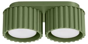 Lampada da soffitto AURA 2 verde oliva Gx53 2xGx53 10W alluminio 8x10x21cm Sollux Lighting