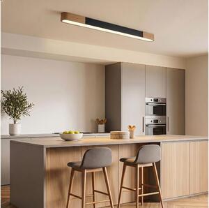 BRILAGI - Plafoniera LED GARDALINE LED/100W/230V 120 cm rovere/nero