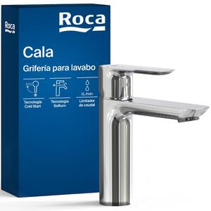 Miscelatore per lavabo con tecnologia di avviamento a freddo, cromato