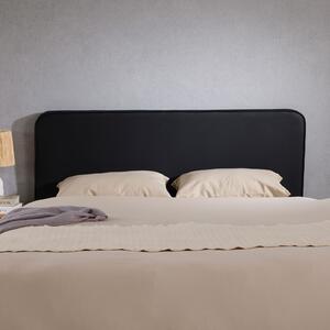 Testata imbottita CELEST, con fissaggio a parete, colore nero - testata da letto da 160 cm, con rivestimento in ecopelle, adatta per letti a molle