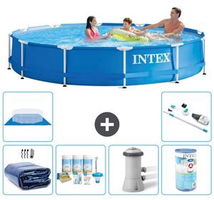 Piscina fuori terra a struttura - 366x76 cm - 7 pezzi - Modello S41601
