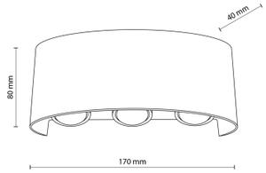 Applique da esterno LED ARROW LED/6W/230V IP54 beige