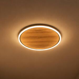 Elobra Plafoniera soffitto Havana S, dimmerabile, Legno scuro, Soggiorno / Sala da pranzo, Legno, Plafoniera