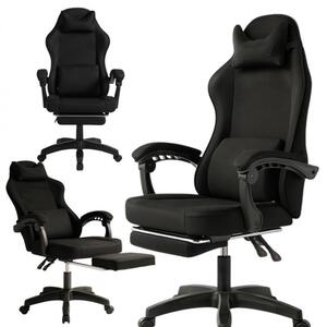 Sedia da gaming girevole VECTOR con funzione di massaggio e poggiapiedi, modello KO48CZ