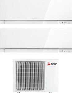 MITSUBISHI Climatizzatore Dual Split Inverter 9000+9000 Btu Condizionatore con Pompa di calore Classe A++/A Gas R32 (Unit Interna + Unit Esterna)