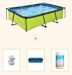 Piscina fuori terra rettangolare - 300x200x65 cm - 4 pezzi - SCB75