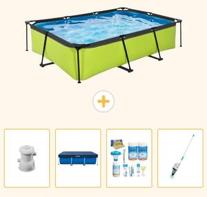 Piscina fuori terra rettangolare - 300x200x65 cm - 5 pezzi - Modello SCB5