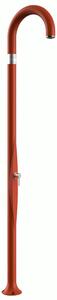 Doccia da Giardino Piscina in Resina Con Miscelatore Caldo-Freddo Dimensioni 232x30x17 cm Arkema Funny Yin Ruby - peso 9 kg design Curvo
