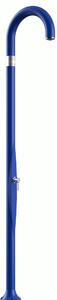 Doccia da Giardino Piscina in Resina Con Miscelatore Caldo-Freddo Dimensioni 232x30x17 cm Arkema Funny Yin Blu - peso 9 kg design Curvo
