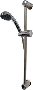 Set doccia incl. tubo flessibile di supporto Doccia a mano in argento Attacchi da 1/2"