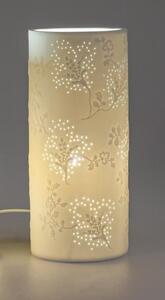 Lampada a sfera 11x24 cm, rotonda, ramoscelli - bianca