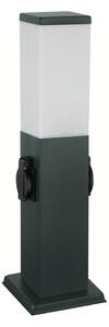Brilagi - Lampada da esterno con 2 prese SCHUKO NOVA 1xE27/15W/230V 40 cm IP44 antracite
