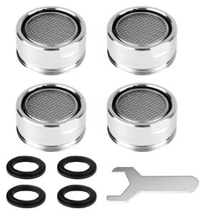Rubinetto aeratore M22, set di 4 aeratori in acciaio inossidabile per rubinetti da cucina