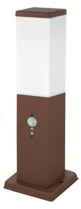 Brilagi - Lampada da esterno con sensore di movimento NOVA, 1x E27/15W/230V, 40 cm, IP44, marrone