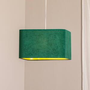Lampada a sospensione Kwadro Maco Design, dimmerabile, Verde, Soggiorno / Sala da pranzo, Tessuto / Stoffa / Seta, Lampada a sospensione
