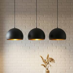 Lampada a sospensione Tarjei Lindby, dimmerabile, Nero, Soggiorno / Sala da pranzo, Metallo, Moderno, Lampada a sospensione