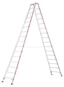 Scala a pioli Hymer con snodo in alluminio pressofuso, 2x16 gradini