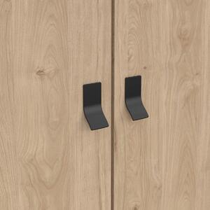 Comò da camera - RY - Rovere Jackson Hickory - 3 ante - 3 cassetti - 150,2 x 60,1 x 200,4 cm