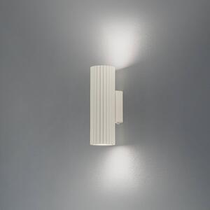 Applique da parete Karbon SOLLUX LIGHTING, dimmerabile, Crema / Ambra, Soggiorno / Sala da pranzo, Alluminio, Moderno, Applique