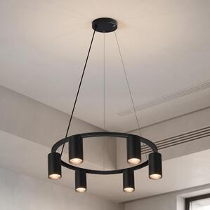 Brilagi - Lampadario sospeso con cavo SELE 6xGU10/30W/230V nero