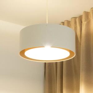 Lampada a sospensione Boho Maco Design, dimmerabile, Crema / Ambra, Soggiorno / Sala da pranzo, Tessuto / Stoffa / Seta, Lampada a sospensione