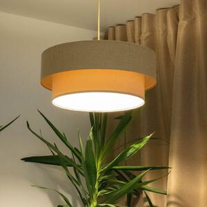 Lampada a sospensione Boho Maco Design, dimmerabile, Crema / Ambra, Soggiorno / Sala da pranzo, Tessuto / Stoffa / Seta, Lampada a sospensione