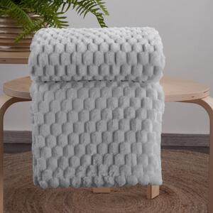 Coperta Cindy6 con effetto 3D grigio chiaro