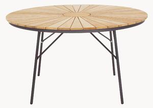 Tavolo da giardino rotondo con piano in legno di teak Ellen, varie misure