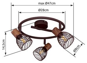 Globo 54817-3 - Luce Spot ISABELLE 3xE14/40W/230V