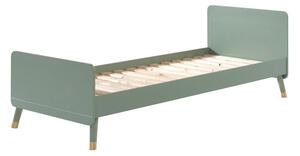 Letto per bambini verde oliva in legno di pino , 90 x 200 cm Billy - Vipack