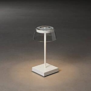 Konstsmide Lampada LED da tavolo Scilla con USB, bianco