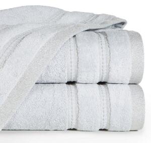 Asciugamano GLORY in grigio, con bordo in velluto e filo lucido Larghezza: 50 cm | Lunghezza: 90 cm