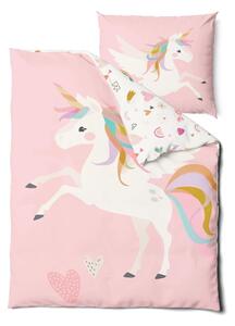 Biancheria da letto per bambini in cotone per letto singolo 140x200 cm Unicorn - Bonami Selection