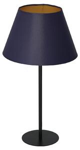 Lampada da tavolo Soho, cono altezza 56cm blu/oro