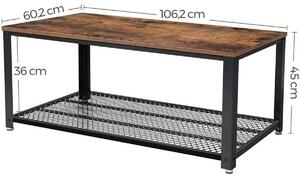 Tavolini bassi Red Deco Tavolino da caffè industriale 106,2x45x60,2cm JACKY
