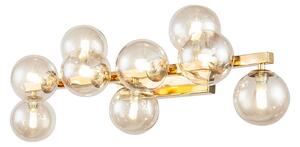 Maytoni Dallas applique con 9 sfere di vetro, oro