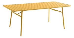 Tavolo da giardino L.160 cm in Metallo Giallo senape - MIRMANDE di MYLIA