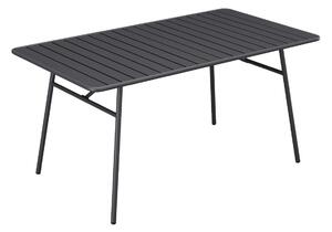 Tavolo da giardino L.200 cm in metallo - Grigio scuro - MIRMANDE di MYLIA