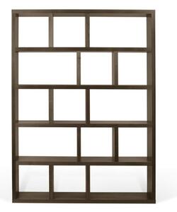 Libreria marrone effetto noce 150x198 cm Berlin - TemaHome