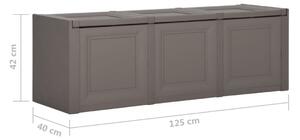 Cestini, scatole e cestini VidaXL contenitore 125 x 40 x 42 cm