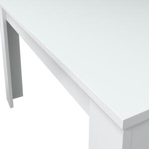 Tavolo Allungabile Da Pranzo Rettangolare 140-190x90 cm Kendra Bianco Lucido